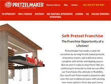Tablet Screenshot of pretzelmakerfranchise.com